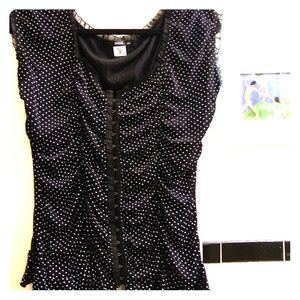 ING Polka Dot Bustier Type Top